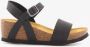 Hush Puppies leren dames sandalen met sleehak Zwart Extra comfort Memory Foam - Thumbnail 2