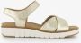 Hush Puppies leren dames sandalen metallic goud Uitneembare zool - Thumbnail 2