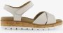 Hush Puppies leren dames sandalen wit Uitneembare zool - Thumbnail 2