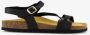 Hush Puppies leren dames sandalen zwart Echt leer - Thumbnail 2