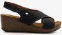 Hush Puppies leren dames sleehak sandalen zwart - Thumbnail 2