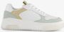 Hush Puppies leren dames sneakers wit pastel Uitneembare zool - Thumbnail 2