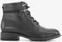 Hush Puppies leren dames veterlaarsjes Zwart - Thumbnail 2