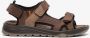 Hush Puppies leren heren sandalen bruin Uitneembare zool - Thumbnail 2