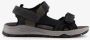 Hush Puppies leren heren sandalen zwart Uitneembare zool - Thumbnail 2