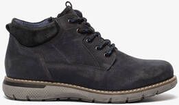 Hush Puppies leren heren veterschoenen Blauw Echt leer Uitneembare zool -  Schoenen.nl