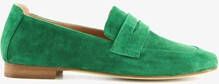 Hush Puppies suede dames loafers groen