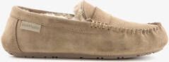 Hush Puppies suede dames pantoffels beige