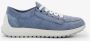 Hush Puppies suede dames sneakers blauw Echt leer Uitneembare zool - Thumbnail 2