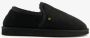 Hush Puppies suede pantoffels met merino wol zwart Sloffen Echt leer - Thumbnail 2