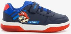 Super Mario Bros Mario kinder sneakers met lichtjes blauw