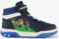 Minecraft hoge jongens sneakers met lichtjes blauw