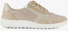 Natuform leren dames sneakers beige