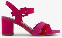 Nova dames sandalen met hak roze rood