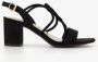 Nova dames sandalen met hak zwart - Thumbnail 1