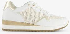 Nova dames sneakers wit met gouden details