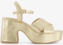 Only Shoes dames sandalen met hak goud