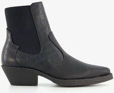 ONLY Shoes dames cowboy western enkellaarsjes zwart - Foto 2