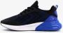 Osaga kinder sneakers met blauwe zool Zwart Uitneembare zool - Thumbnail 2