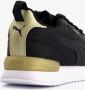 PUMA R78 Metallic Pop Dames Sneakers Black- Black- Team Gold - Thumbnail 2