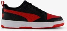 Puma Rebound V6 Low kinder sneakers zwart