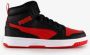 Puma Rebound V6 Mid sneakers zwart rood Imitatieleer Meerkleurig 35.5 - Thumbnail 3