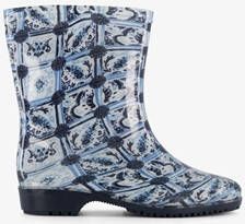 Scapino Dames regenlaarzen met Delf blauw print