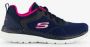Skechers Bountiful-Quick Path 12607-NVHP Vrouwen Marineblauw Sneakers Sportschoenen - Thumbnail 2