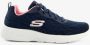 Skechers Dynamight 2.0 Homespun dames sneakers Blauw Maat Extra comfort Memory Foam37 - Thumbnail 2