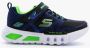 Skechers Flex-Glow Jongens Sneakers Black Blue Lime - Thumbnail 164