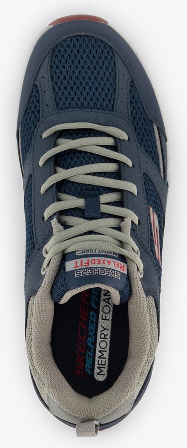 Skechers Oak Canyon Verketta 51898 NVGY Mannen Marineblauw Sneakers Sportschoenen - Foto 4