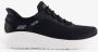 Skechers Slip-ins: Bob Squad dames sneakers zwart wit Extra comfort Memory Foam - Thumbnail 2
