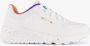 Skechers Uno Lite Rainbow Speckle 310456L-WMLT voor meisje Wit Sneakers Sportschoenen - Thumbnail 2