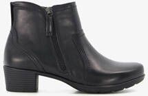 Softline dames enkellaarsjes met hak zwart