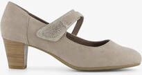 Softline dames pumps met bandje taupe