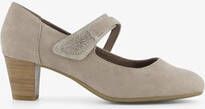 Softline dames pumps met bandje taupe Bruin