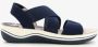 Softline dames sandalen met elastische bandjes Blauw - Thumbnail 2