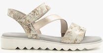 Softline dames sandalen met metallic details