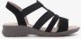 Softline dames sandalen met zilverkleurige knopen - Thumbnail 2