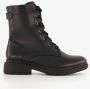 Softline dames veterboots zwart - Thumbnail 1