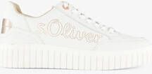 s.Oliver dames sneakers wit rosé