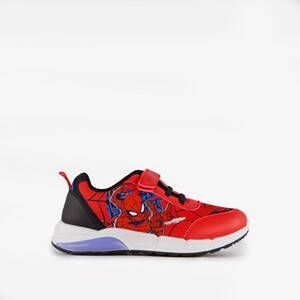 Spider-Man jongens sneakers rood met lichtjes