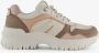 Supercracks dames dad sneakers beige roze Uitneembare zool - Thumbnail 3