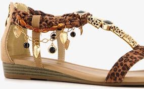 Supercracks dames sandalen met luipaardprint