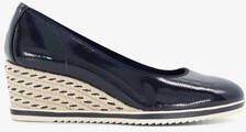 Tamaris dames lak pumps met sleehak blauw - Foto 3