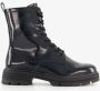 Tamaris dames lak veterboots zwart - Thumbnail 1