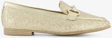 tamaris dames loafers met pailletten goud