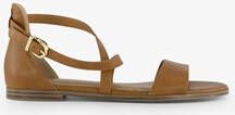 tamaris dames sandalen cognac bruin