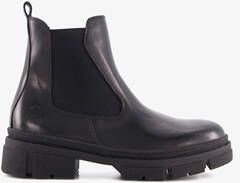 Tamaris leren dames chelsea boots laag Zwart - Foto 3