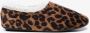 Thu!s gevoerde dames pantoffels met luipaardprint Bruin Sloffen - Thumbnail 2